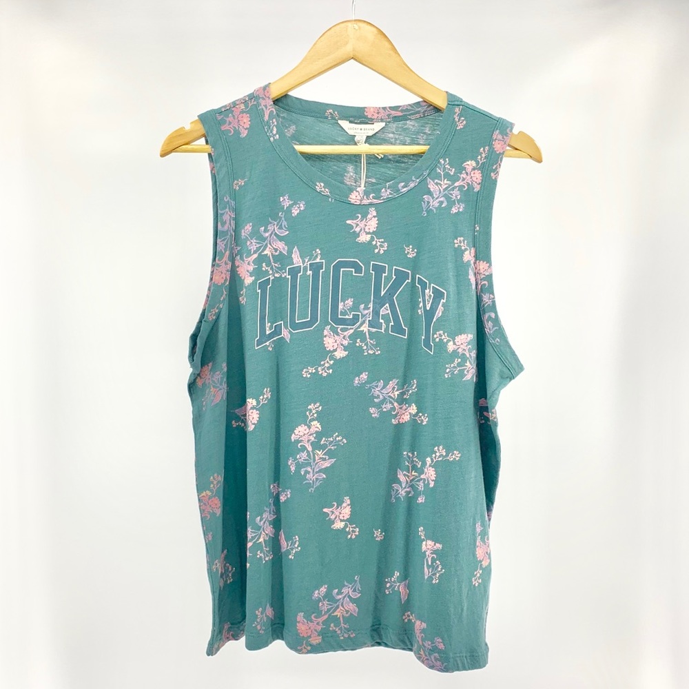 Lucky Brand Floral Tank NWT Size Large